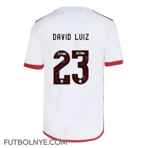 Camiseta Flamengo David Luiz #23 Visitante Equipación 2024-25 manga corta